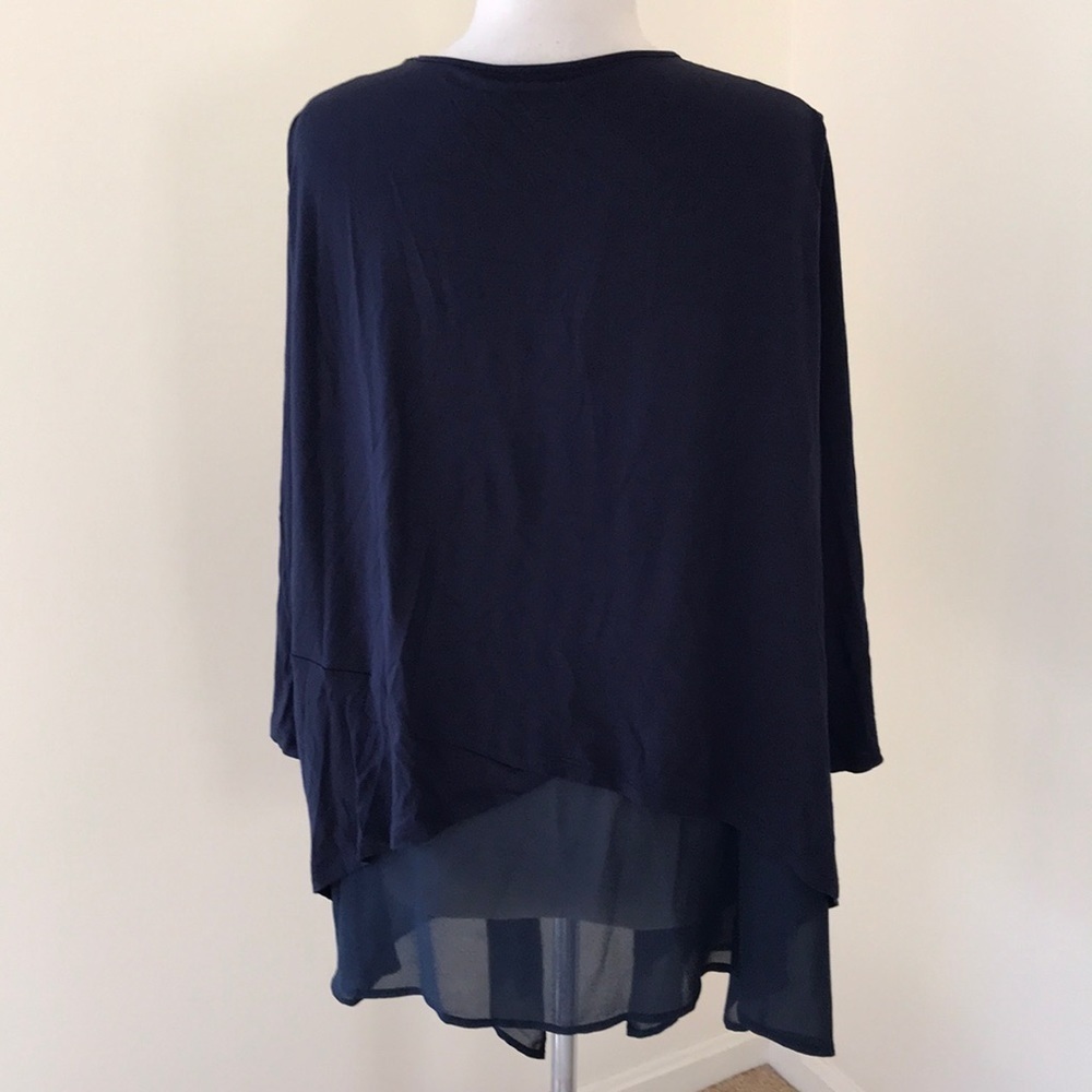 LANE BRYANT Bryant Size 18/20 navy open cardigan - Picture 3 of 6